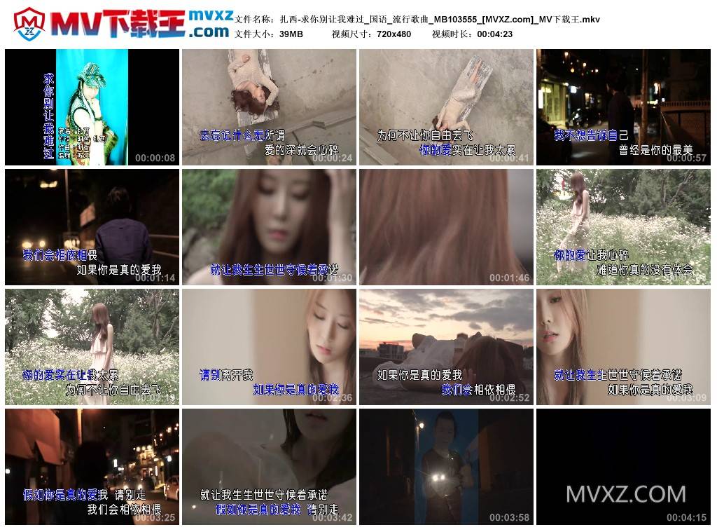扎西-求你别让我难过_国语_流行歌曲_MB103555